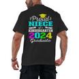 Proud Niece Of Kindergarten Graduate 2024 Graduation Niece Men's Back Print T-Shirt
