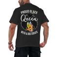 Proud Queen PhD Doctorate Degree Graduation Woman Girl Men's Back Print T-Shirt