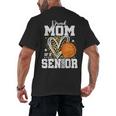 Proud Senior Mom Class Of 2026 Basketball Graduation Leopard Men's Back Print T-Shirt