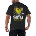 Proud Senior Mom Class Of 2026 Softball Graduation Heart Men's Back Print T-Shirt