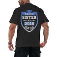 Proud Sister Of a 2018 Grad Graduation Family Men's Back Print T-Shirt