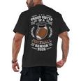 Proud Sister Of a 2026 Football Senior Graduation Men's Back Print T-Shirt