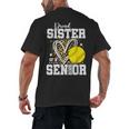 Proud Sister Of A 2026 Senior Softball Graduation Leopard Men's Back Print T-Shirt