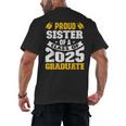 Proud Sister Of a Class Of 2025 Graduate Family Graduation Men's Back Print T-Shirt