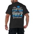 Proud Step Dad Of Kindergarten Graduate 2024 Graduation Step Men's Back Print T-Shirt