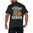 Proud Stepdad Of A 2026 Senior Basketball Graduation Leopard Men's Back Print T-Shirt