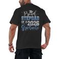 Proud Stepdad Of Senior 2026 Class Of 2026 Graduation Men's Back Print T-Shirt
