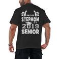 Proud Stepmom Of A 2019 Senior School Graduation Shirt Men's Back Print T-Shirt