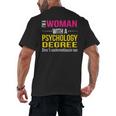 Psychology Degree Major Graduation 2024 Psychologist PsyD Men's Back Print T-Shirt