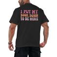 I Put My Book Down To Be Here Book Lover Book Nerd Men's Back Print T-Shirt I Put My Book Down To Be Here Book Lover Book Nerd Men's Back Print T-Shirt