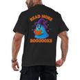 Read More Books Halloween Book Cute Ghost Reading Teaching Men's Back Print T-Shirt