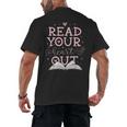 Read Your Heart Out Book Adventures In Pages Men's Back Print T-Shirt