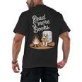 Read S'More Books Camping Outdoors Reading Campfire Smores Men's Back Print T-Shirt
