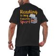 Reading Is My Favorite Sport Book Lovers Men's Back Print T-Shirt