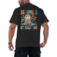 Reading Is Otterly Fun Sea Otter Book Lover Bookworm Men's Back Print T-Shirt Reading Is Otterly Fun Sea Otter Book Lover Bookworm Men's Back Print T-Shirt