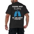Respiratory Therapist Appreciation RT School Graduation Men's Back Print T-Shirt