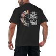 Retro So Many Books Little Time Book Clock Reading Men's Back Print T-Shirt