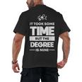 Returning Adult College Graduation T-Shirt Men's Back Print T-Shirt
