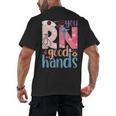 You RN Good Hands Cute Nurse Nursing Student Graduation Men's Back Print T-Shirt
