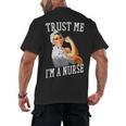 Rosie Riveter Nurse Shirt Nurse Graduation Shirt Men's Back Print T-Shirt