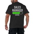 Sales Manager Loading Graduation Graduate New Job Men's Back Print T-Shirt