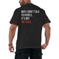 Sarcastic Introvert Attitude Quote Men's Back Print T-Shirt