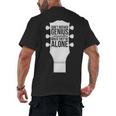 Sarcastic Jokes Genius Songwriters Are Introvert Guitarist Men's Back Print T-Shirt