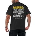 Sarcastic Saying For Overthinkers Introverts Men's Back Print T-Shirt Sarcastic Saying For Overthinkers Introverts Men's Back Print T-Shirt