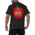 School Is Out Forever Graduation Humor Men's Back Print T-Shirt