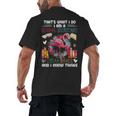School Secretary Read Books And Know Things Flowers Flamingo Men's Back Print T-Shirt School Secretary Read Books And Know Things Flowers Flamingo Men's Back Print T-Shirt