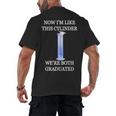Science Joke Chemistry College High School Graduation Men's Back Print T-Shirt