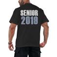 Senior 2019 Shirt Graduation Class Back To School Tee Men's Back Print T-Shirt