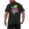 Senior 2022 Graduation Class Of 2022 Retro 90's Graduation Men's Back Print T-Shirt