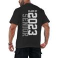 Senior 2023 Senior 23 Senior Class Of 2023 Graduation Done Men's Back Print T-Shirt