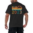 Senior 2023 Retro Class Of 2023 Seniors Graduation 23 Men's Back Print T-Shirt