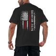Senior 2026 American Flag Shirt USA Graduation Class Of 2026 Men's Back Print T-Shirt