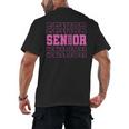Senior 2026 Class Of 2026 Boys Girls Matching Graduation Men's Back Print T-Shirt