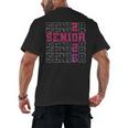Senior 2026 Class Of 2026 Graduation 2026 Pink Girl Women Men's Back Print T-Shirt