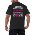 Senior Cheerleader Grandma Cheer Class Of 2026 Graduation Men's Back Print T-Shirt