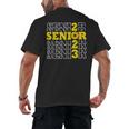 Senior Class Of 2023 Sunflower Graduation Seniors 23 Men's Back Print T-Shirt