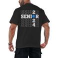 Senior Class Of 2024 Bowling First Day Of School Graduation Men's Back Print T-Shirt