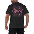 Senior Class Of 2026 Coquette Bow Graduation 2026 Girl Women Men's Back Print T-Shirt