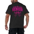 Senior Class Of 2026 Coquette Pink Bow Graduation 2026 Men's Back Print T-Shirt