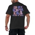 In My Senior Era Class Of 2025 Groovy Senior 2025 Graduation Men's Back Print T-Shirt