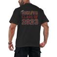 Senior Graduation Class Of 2023 High School College Graduate Men's Back Print T-Shirt