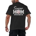 Senior Mom Class Of 2026 Baseball Mom Graduation Men's Back Print T-Shirt