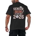 Senior Mom Class Of 2026 Graduate Baseball 2026 Graduation Men's Back Print T-Shirt