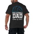 Senior Volleyball Dad Class Of 2025 Graduation Graduate Men's Back Print T-Shirt