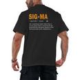 Sigma Male Definition Crazy Aura Lone Wolf Introvert Men's Back Print T-Shirt Sigma Male Definition Crazy Aura Lone Wolf Introvert Men's Back Print T-Shirt