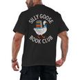 Silly Goose Book Club Reading Lover Men's Back Print T-Shirt